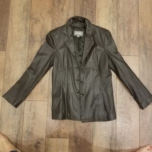 Wilson Leather coat. Dark brown like new